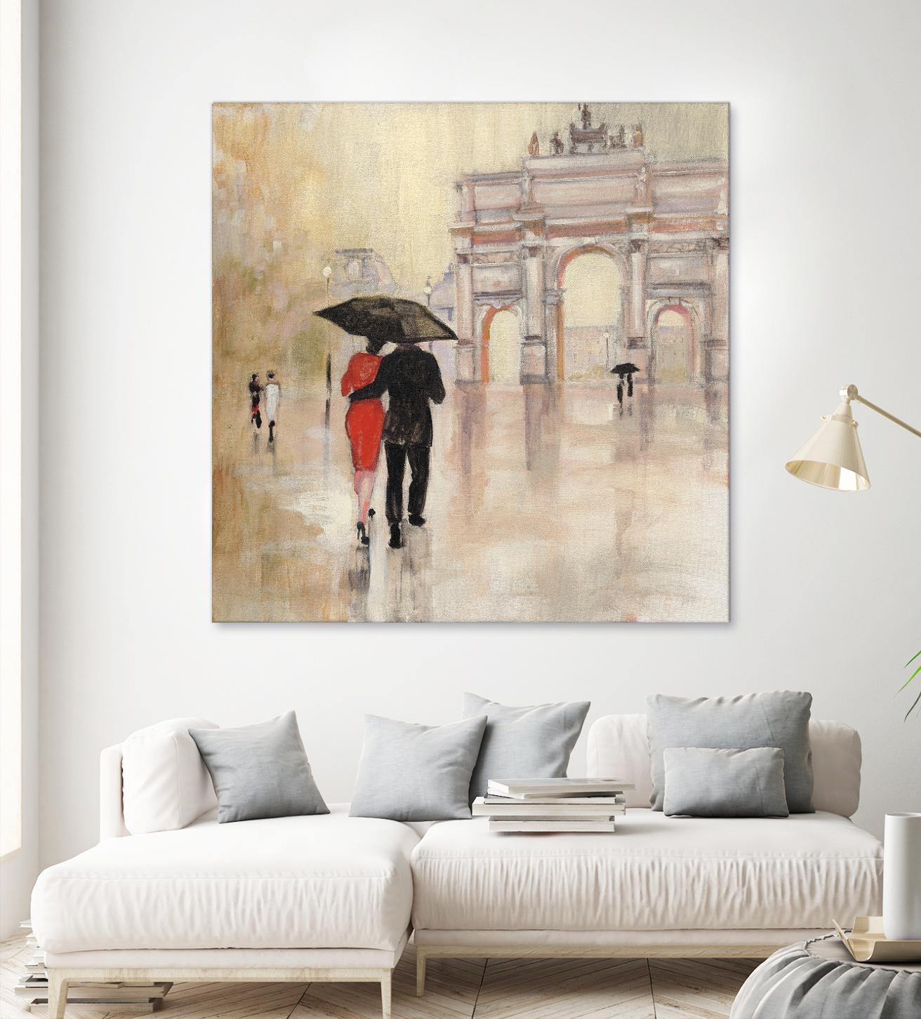 Romantic Paris II by Julia Purinton on GIANT ART - beige everyday life