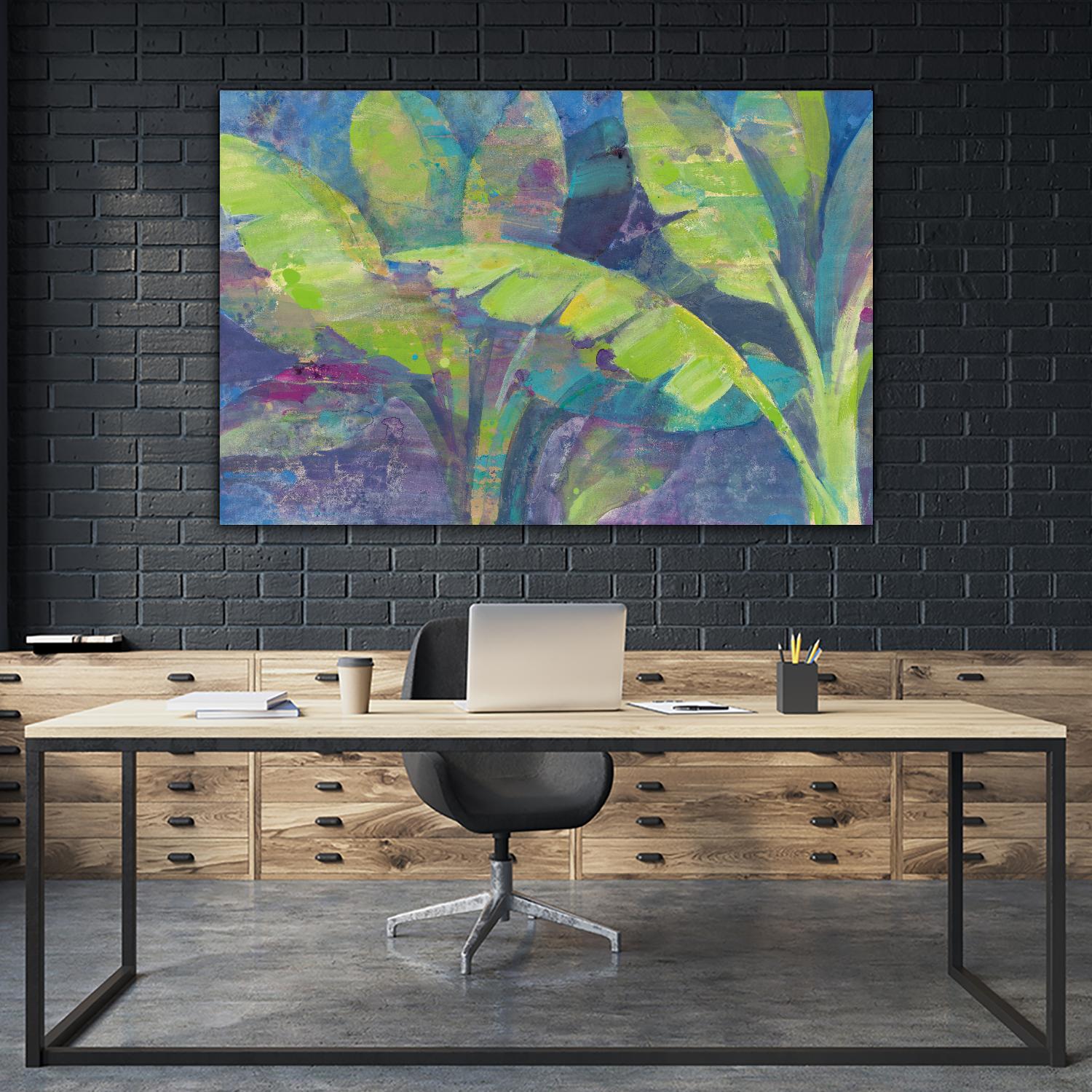 Bermuda Palms by Albena Hristova on GIANT ART - purple tropical