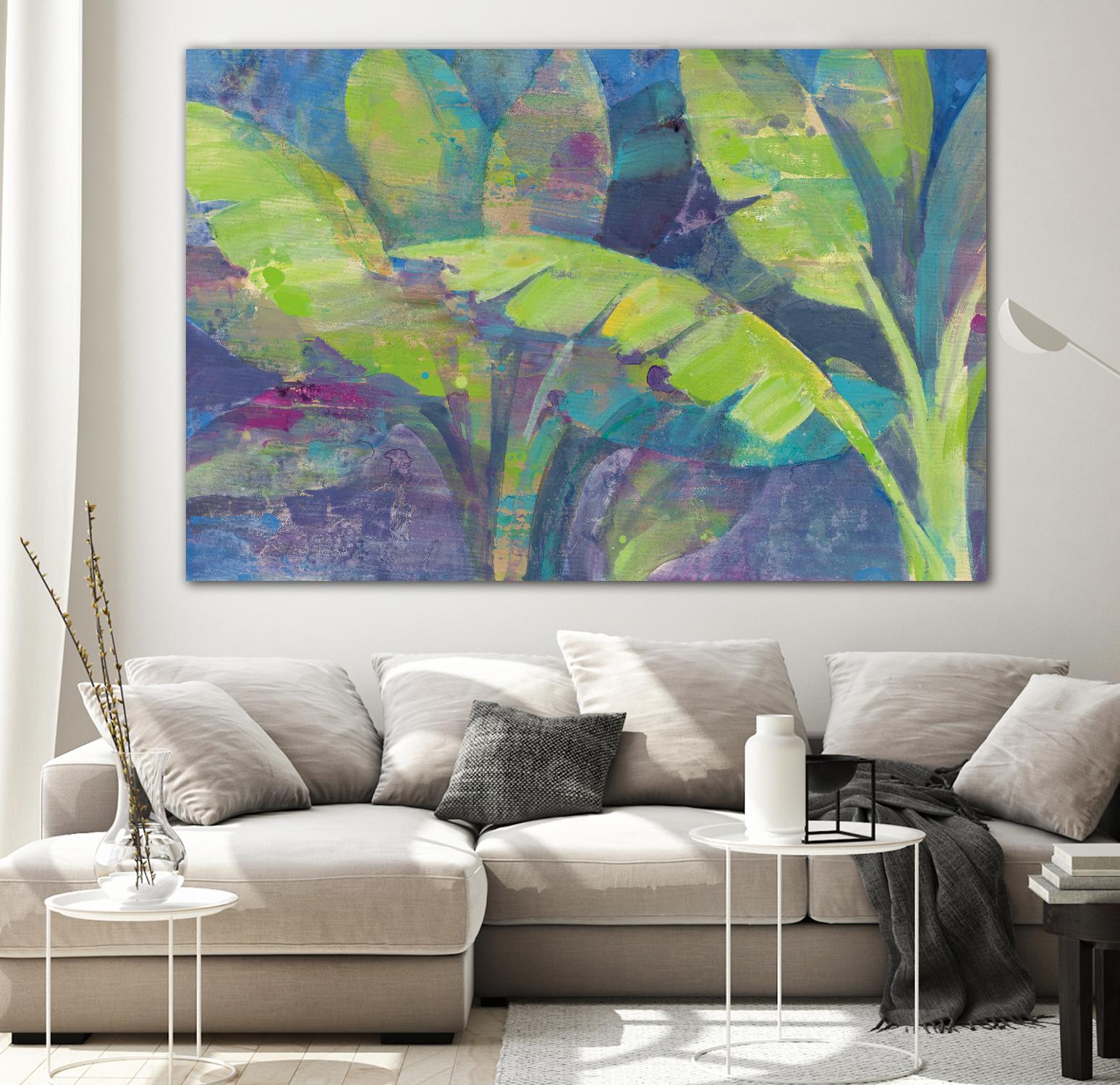 Bermuda Palms by Albena Hristova on GIANT ART - purple tropical