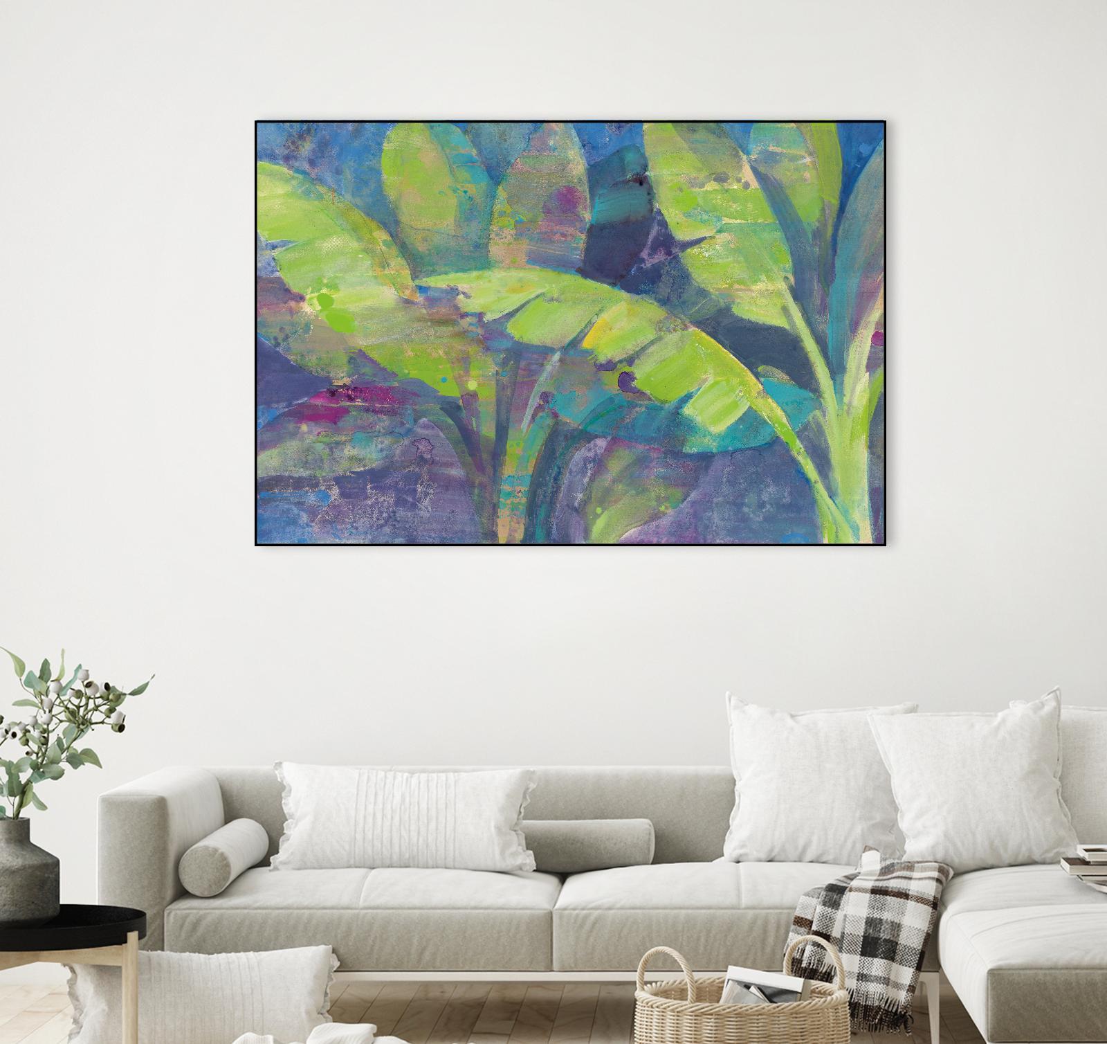 Bermuda Palms by Albena Hristova on GIANT ART - purple tropical