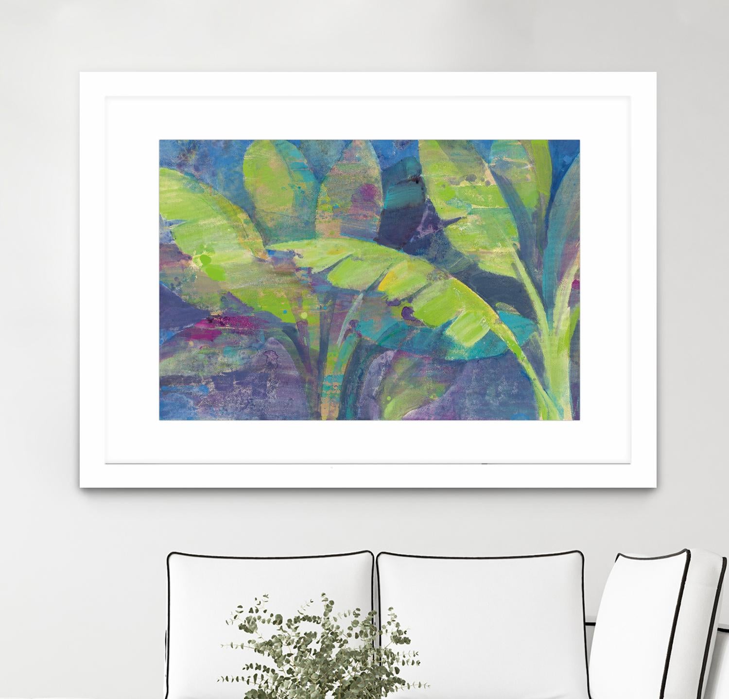 Bermuda Palms by Albena Hristova on GIANT ART - purple tropical