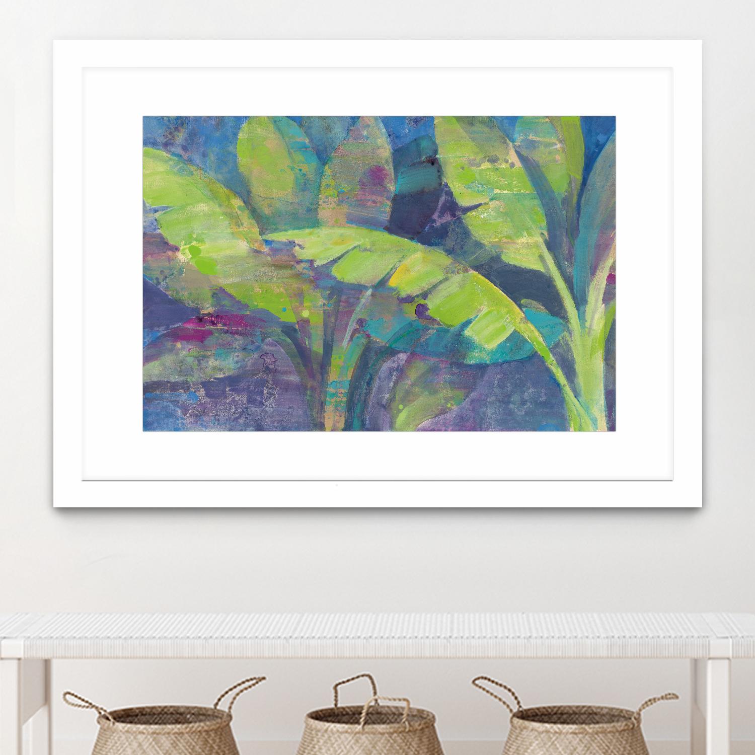 Bermuda Palms by Albena Hristova on GIANT ART - purple tropical