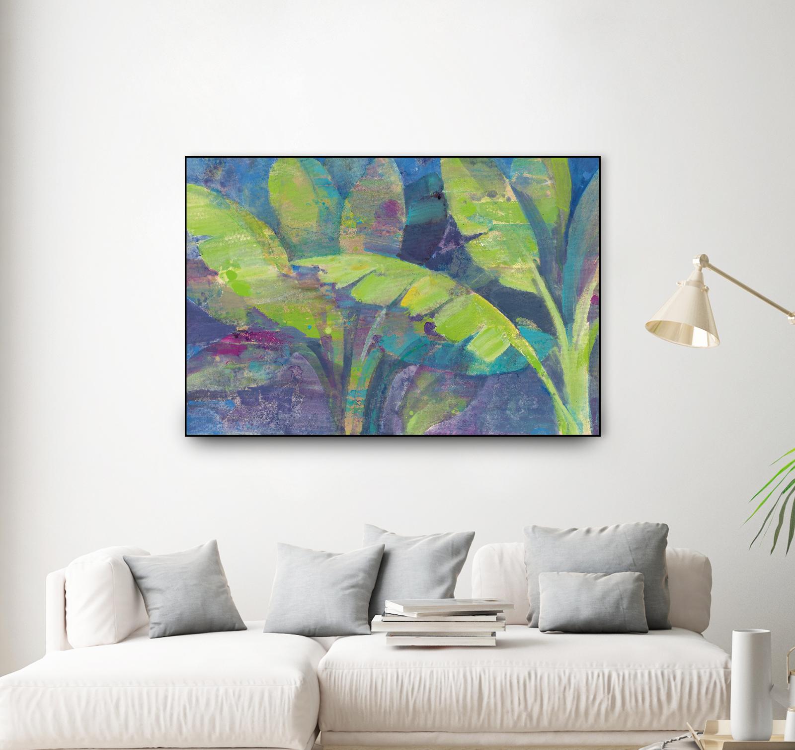 Bermuda Palms by Albena Hristova on GIANT ART - purple tropical