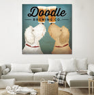 Doodle Beer Double by Ryan Fowler on GIANT ART - beige animals
