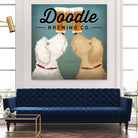 Doodle Beer Double by Ryan Fowler on GIANT ART - beige animals