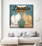 Doodle Beer Double by Ryan Fowler on GIANT ART - beige animals