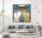 Doodle Beer Double by Ryan Fowler on GIANT ART - beige animals