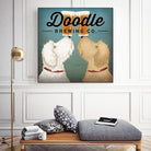 Doodle Beer Double by Ryan Fowler on GIANT ART - beige animals