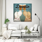 Doodle Beer Double by Ryan Fowler on GIANT ART - beige typography