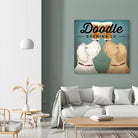 Doodle Beer Double by Ryan Fowler on GIANT ART - beige typography