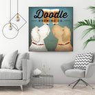 Doodle Beer Double by Ryan Fowler on GIANT ART - beige animals