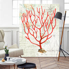 Textured Coral I by Avery Tillmon on GIANT ART - beige nautical