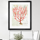 Textured Coral I by Avery Tillmon on GIANT ART - beige nautical