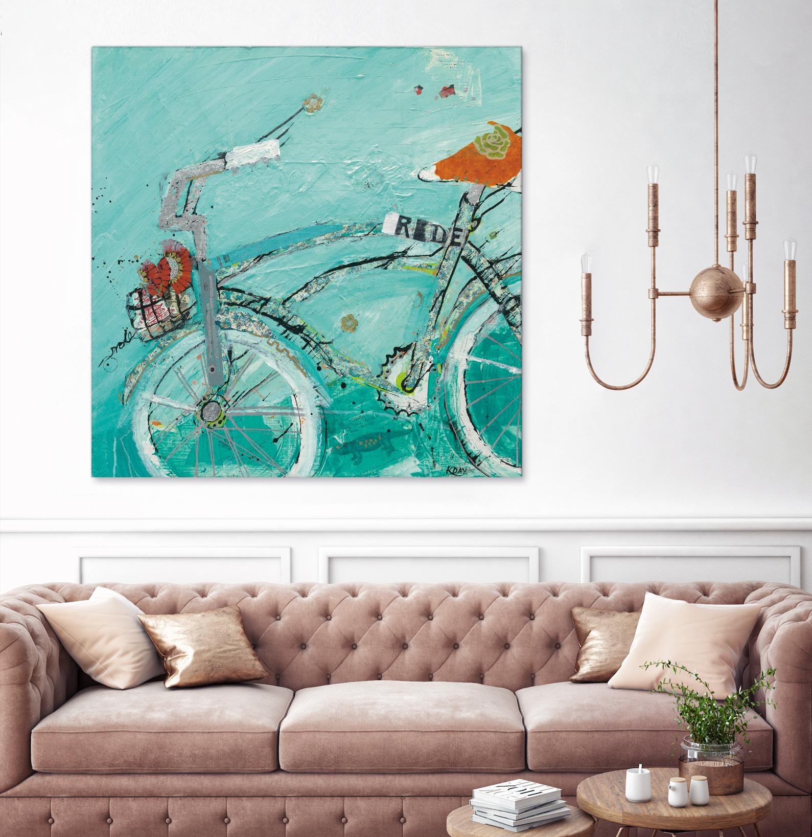 Ride by Kellie Day on GIANT ART - orange leisure