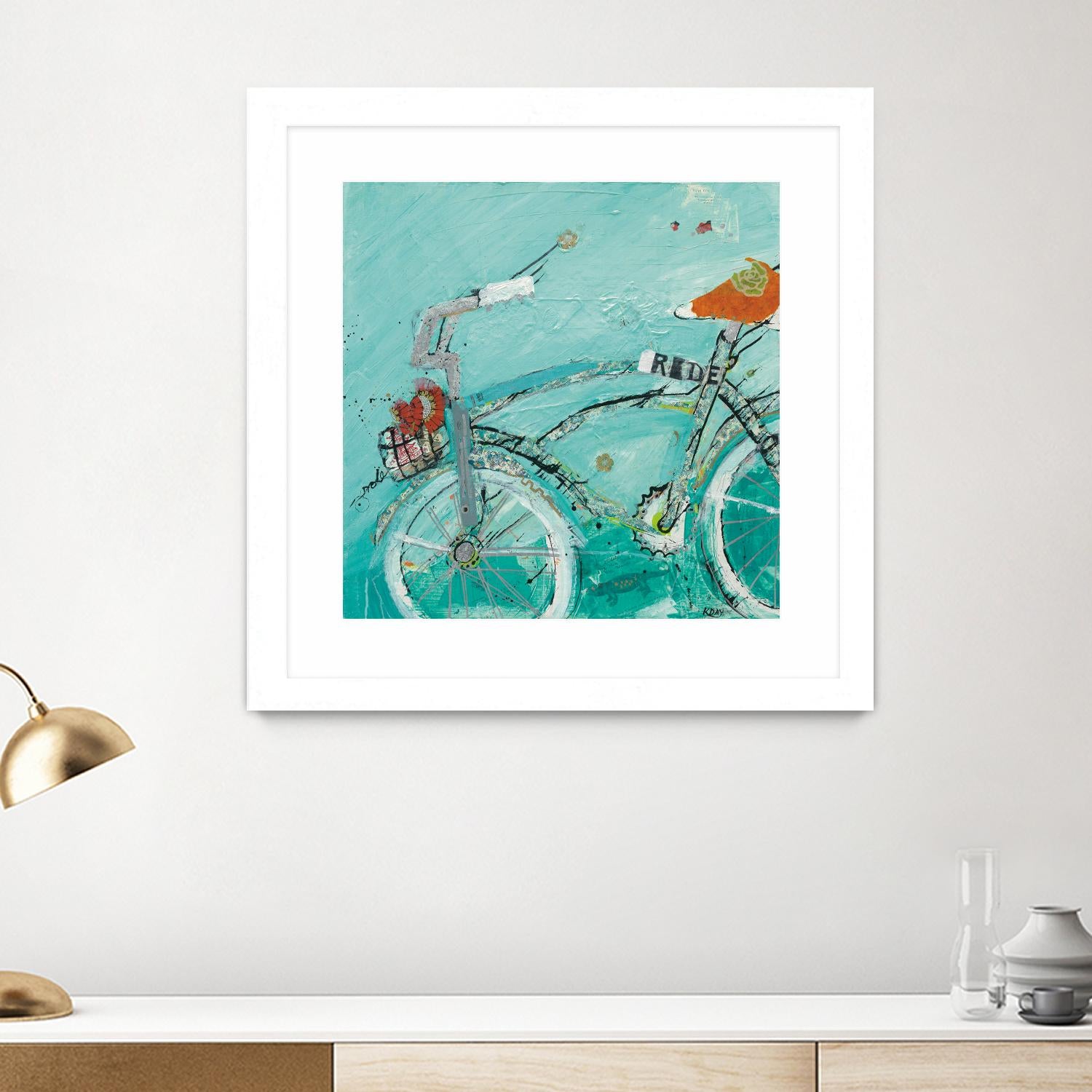 Ride by Kellie Day on GIANT ART - orange leisure