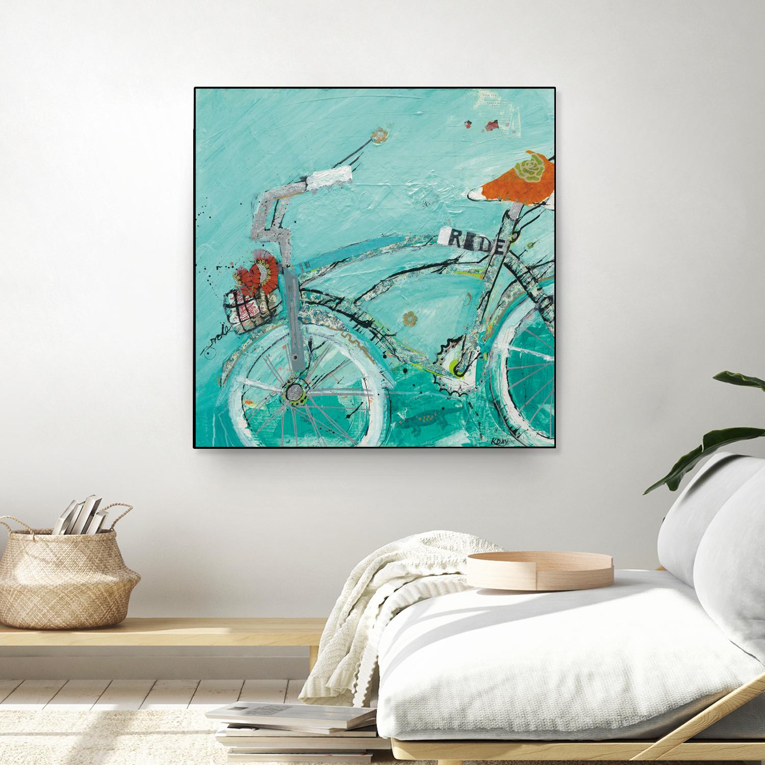 Ride by Kellie Day on GIANT ART - orange leisure