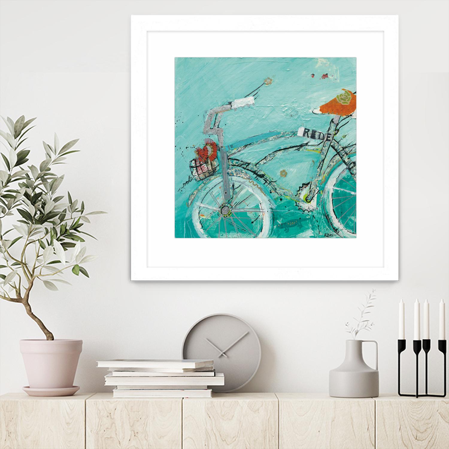 Ride by Kellie Day on GIANT ART - orange leisure