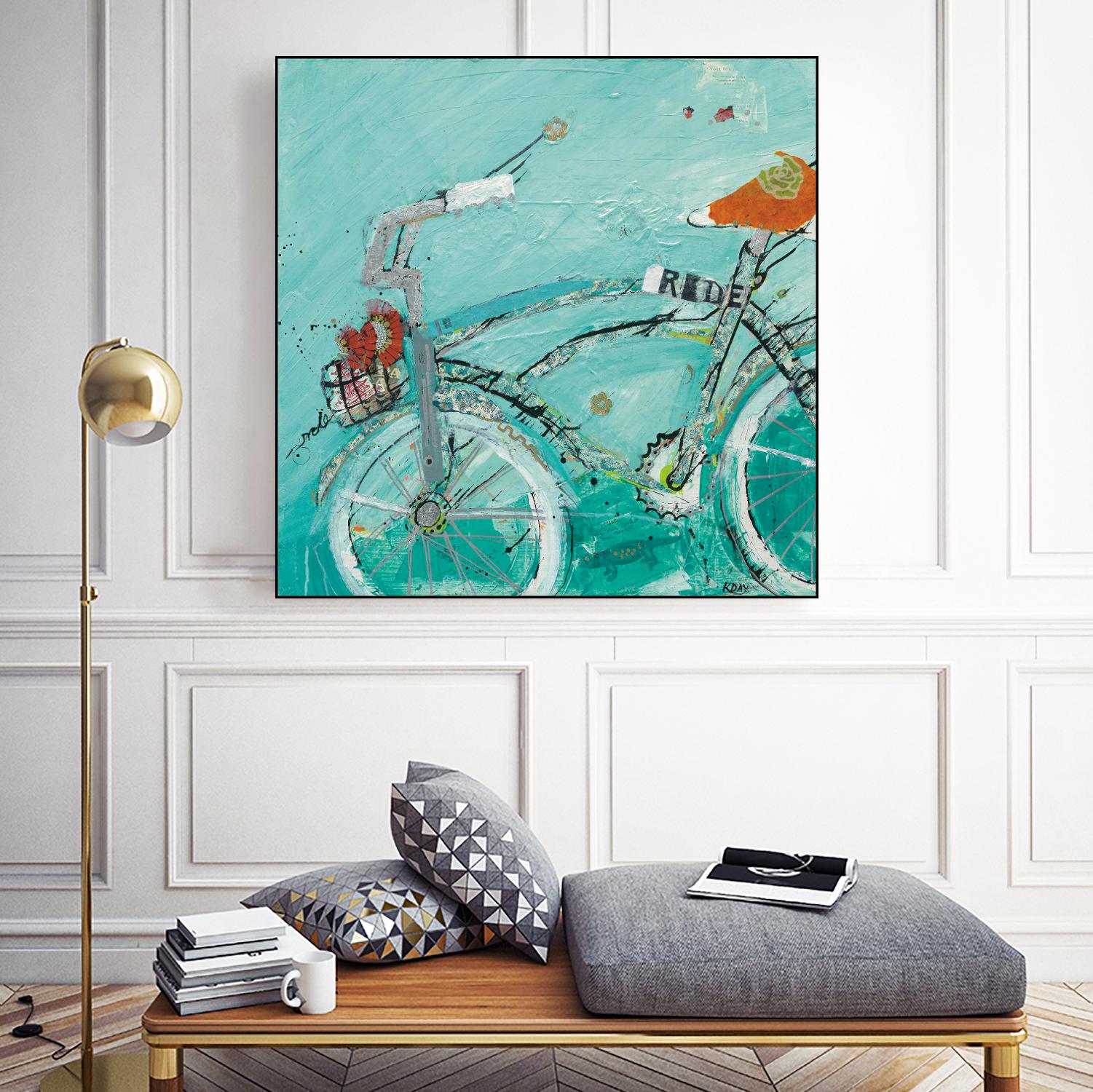 Ride by Kellie Day on GIANT ART - orange leisure