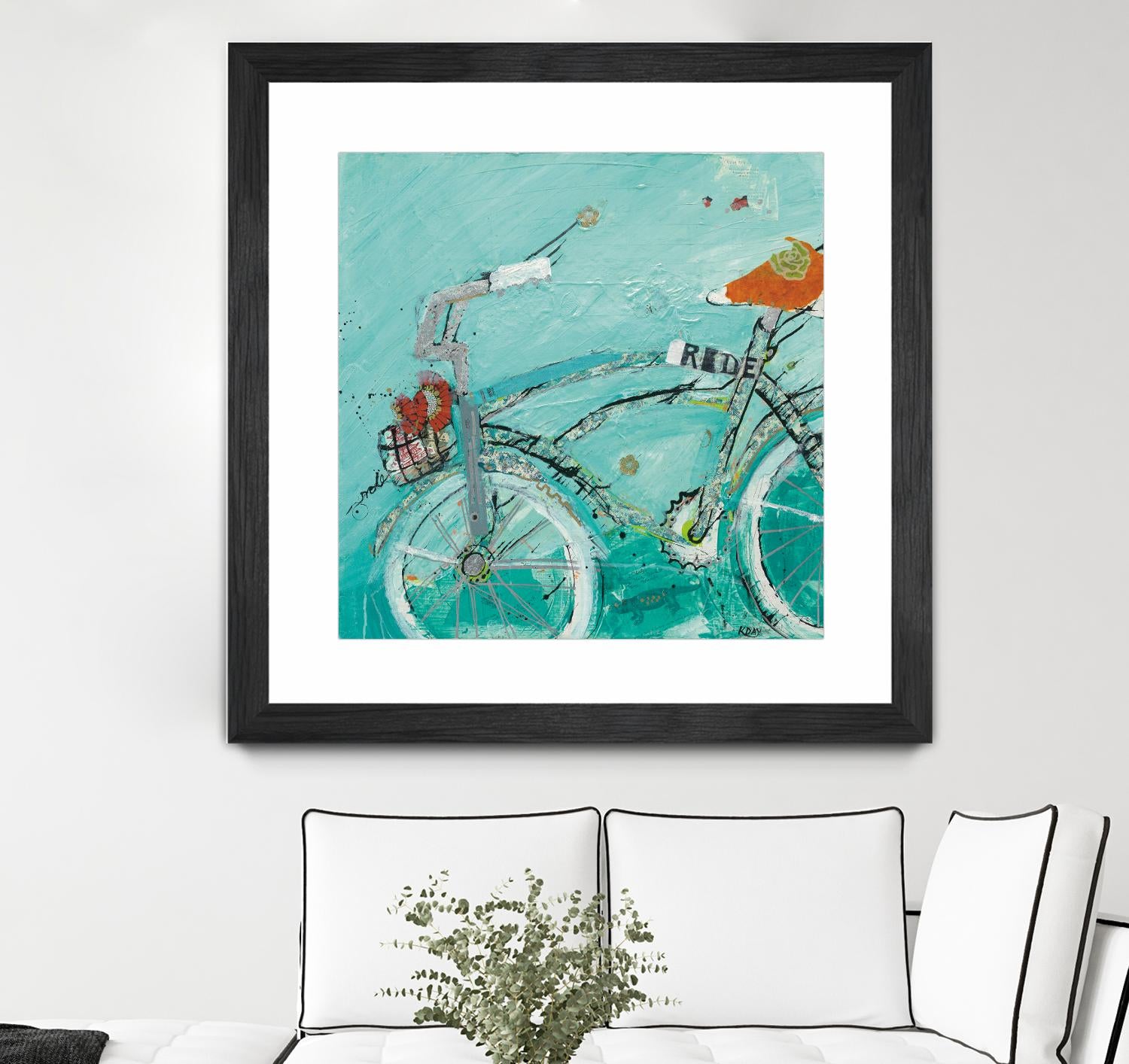 Ride by Kellie Day on GIANT ART - orange leisure