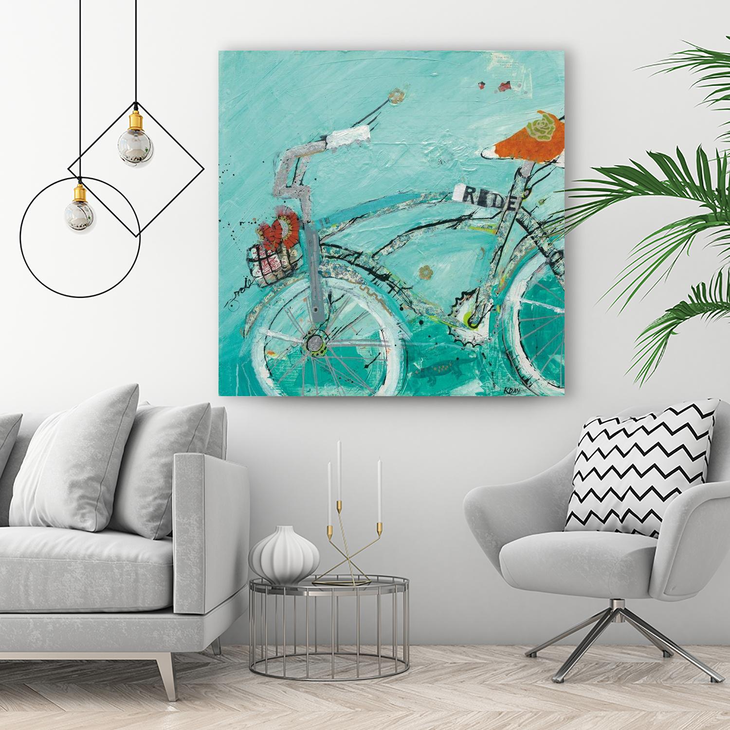 Ride by Kellie Day on GIANT ART - orange leisure