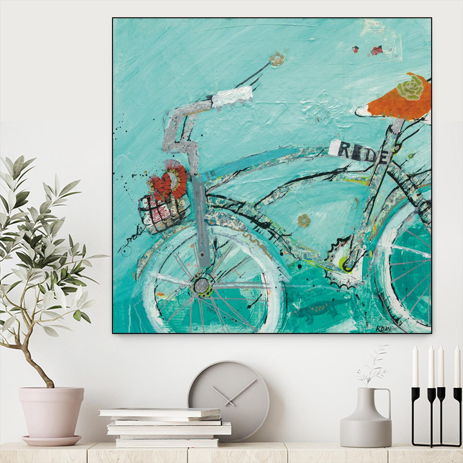 Ride by Kellie Day on GIANT ART - orange leisure