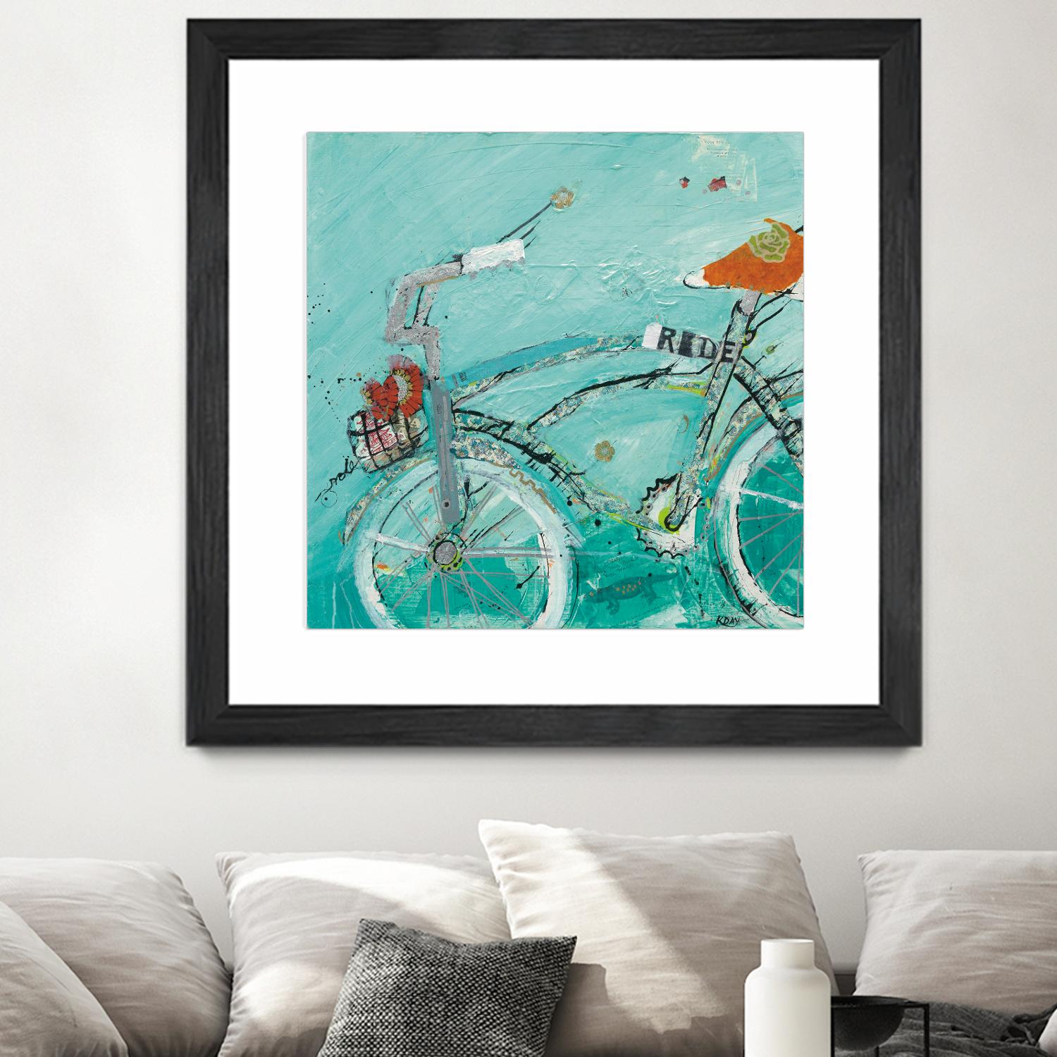 Ride by Kellie Day on GIANT ART - orange leisure