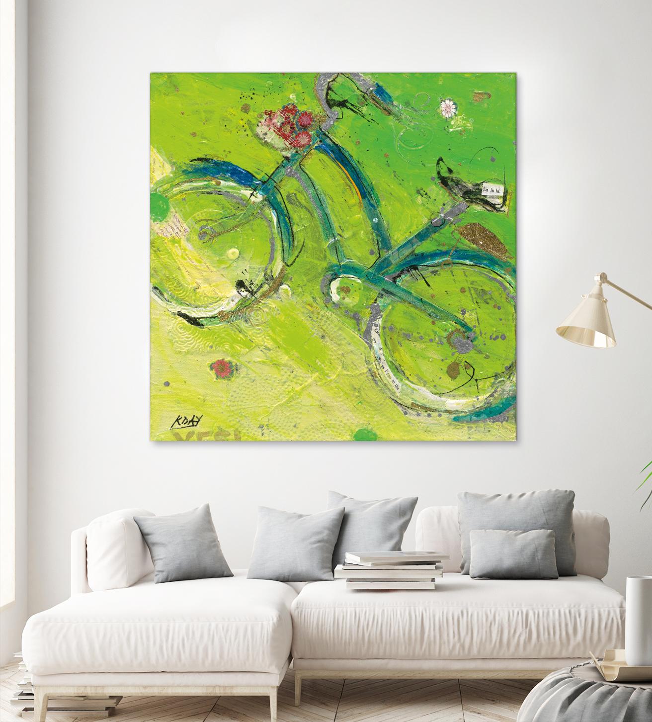 Yes by Kellie Day on GIANT ART - blue leisure