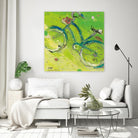 Yes by Kellie Day on GIANT ART - blue leisure