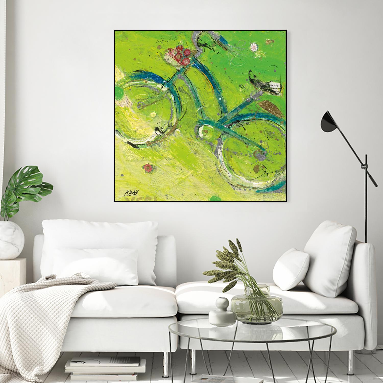 Yes by Kellie Day on GIANT ART - blue leisure