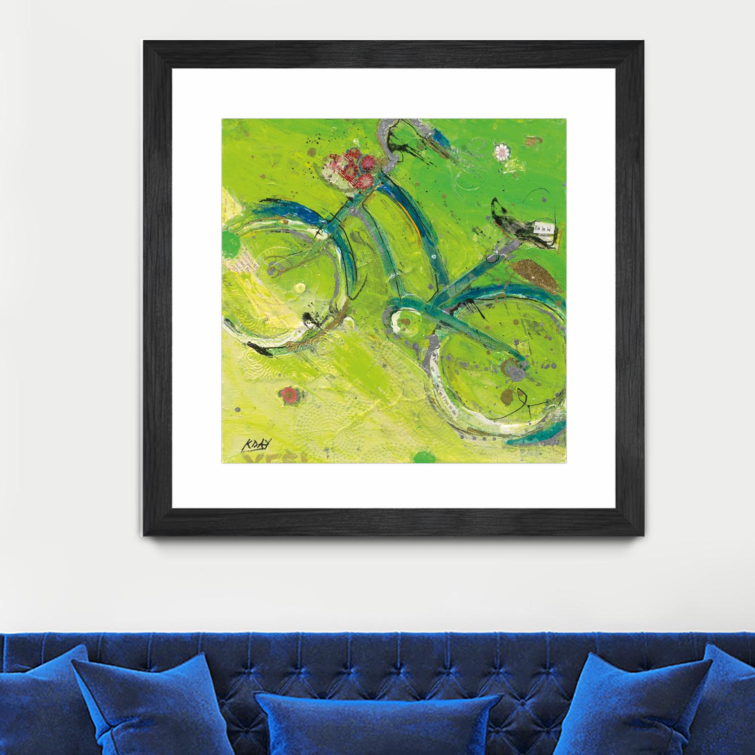 Yes by Kellie Day on GIANT ART - blue leisure