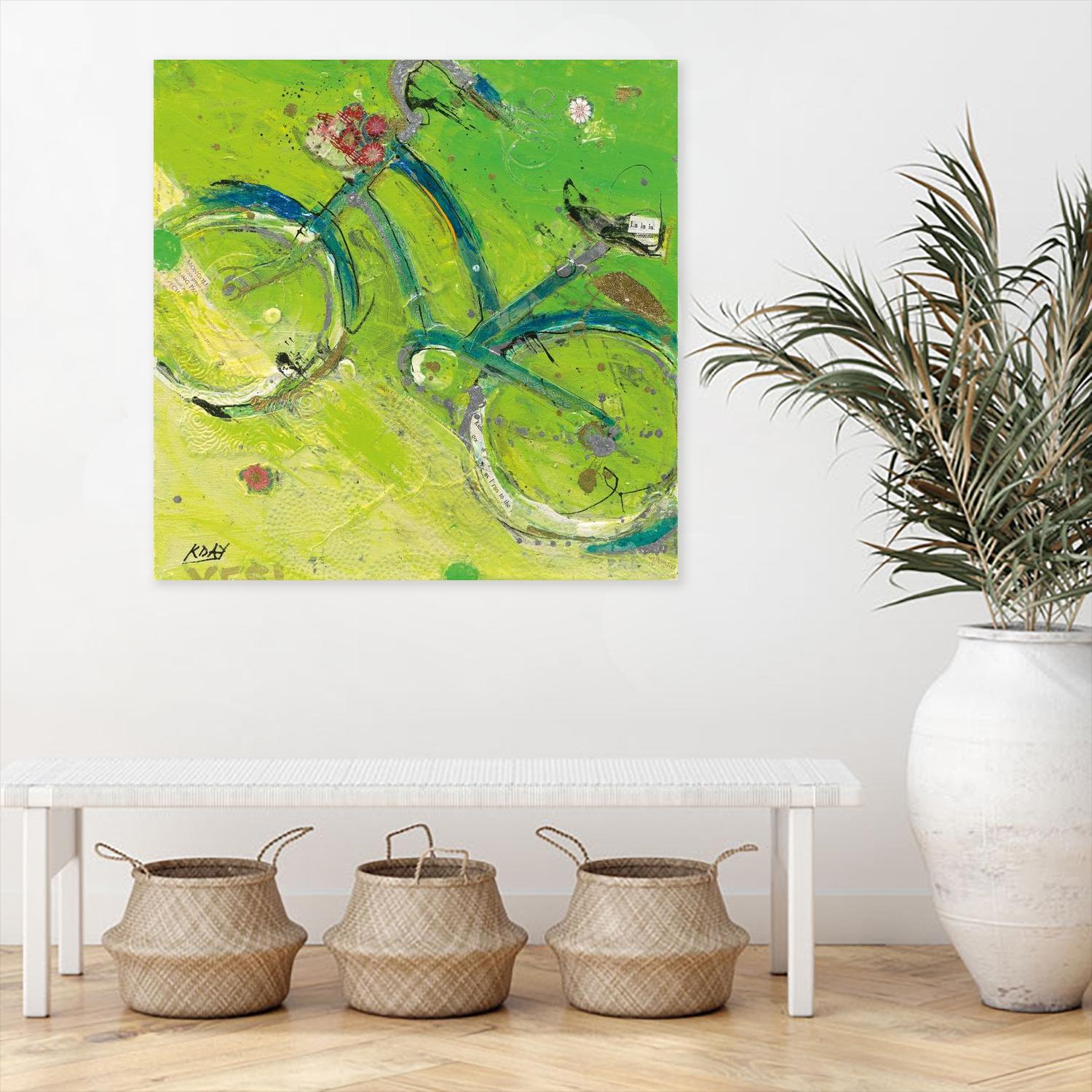 Yes by Kellie Day on GIANT ART - blue leisure