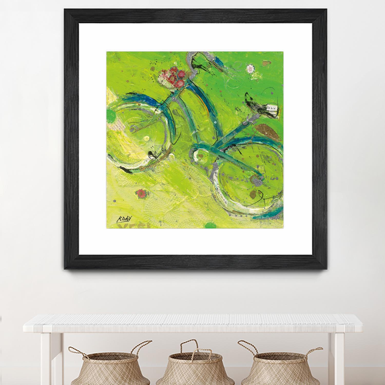 Yes by Kellie Day on GIANT ART - blue leisure