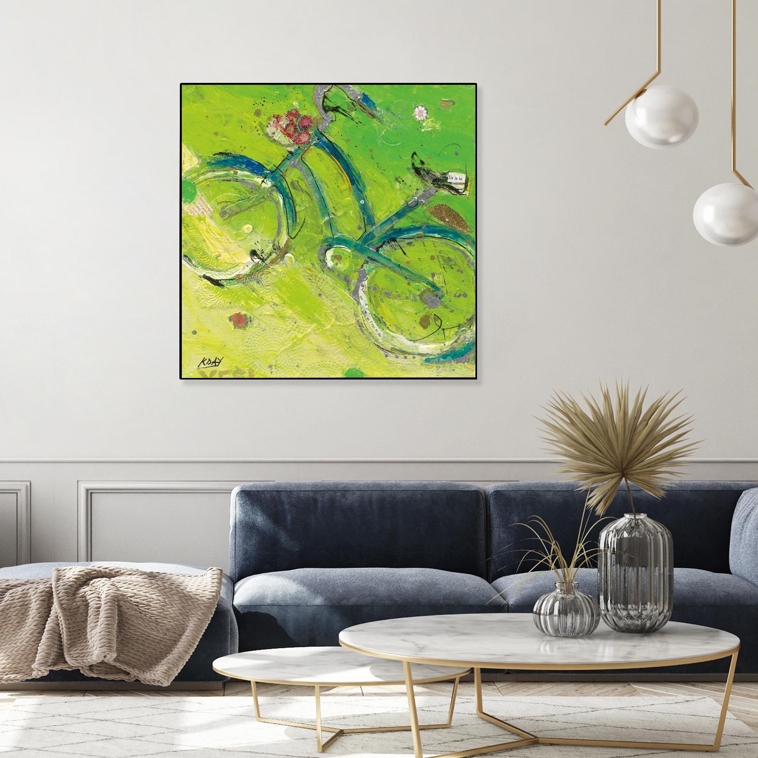 Yes by Kellie Day on GIANT ART - blue leisure