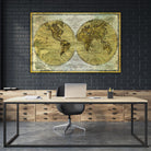Worldwide I by James Wiens on GIANT ART - gold maps