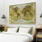 Worldwide I by James Wiens on GIANT ART - gold maps