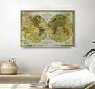 Worldwide I by James Wiens on GIANT ART - gold maps