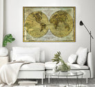 Worldwide I by James Wiens on GIANT ART - gold maps