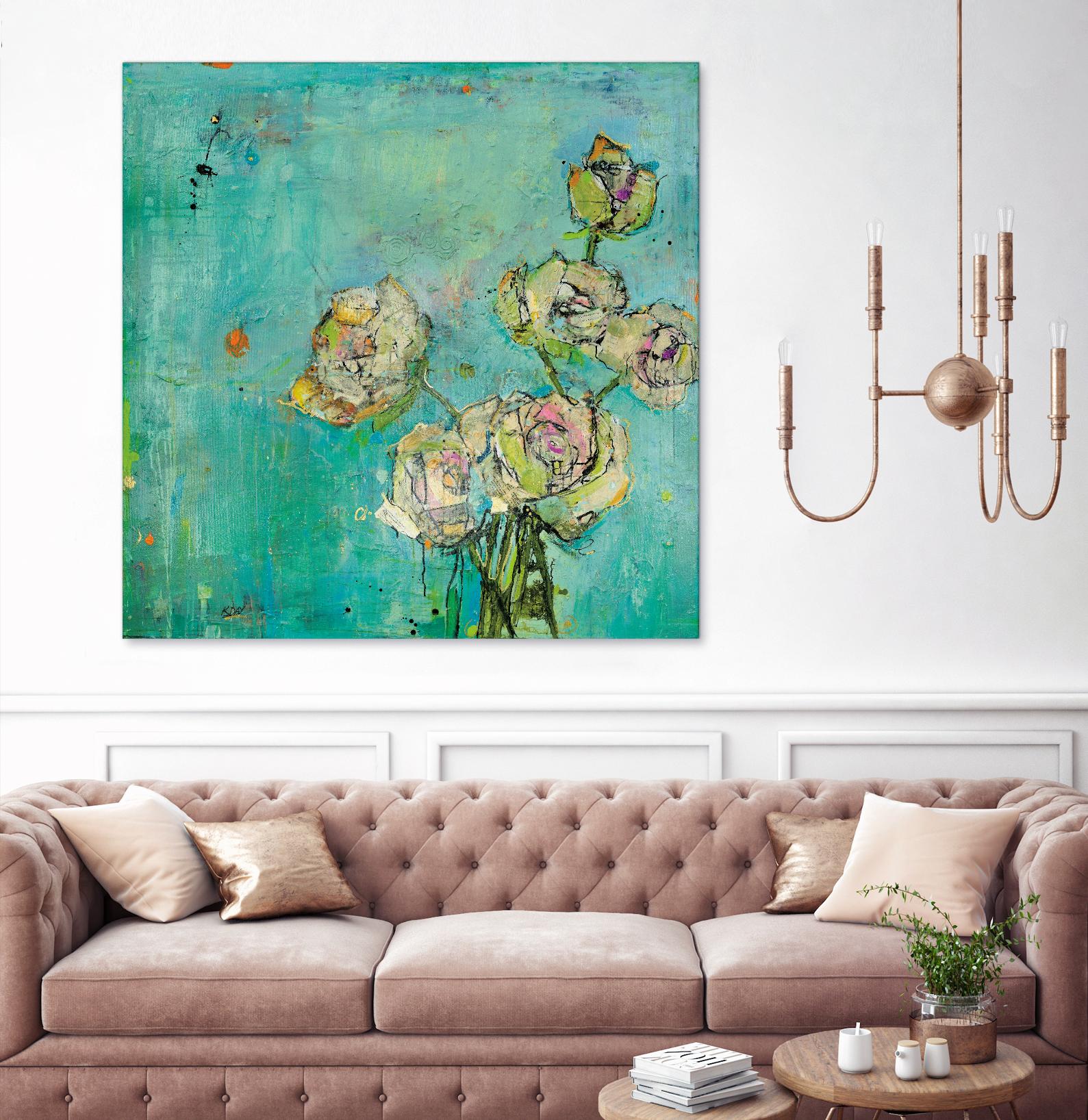 Effulgence by Kellie Day on GIANT ART - beige floral