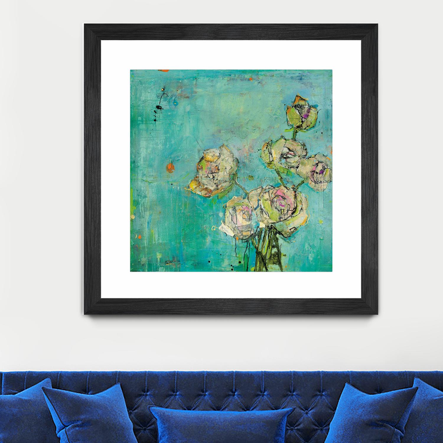 Effulgence by Kellie Day on GIANT ART - beige floral