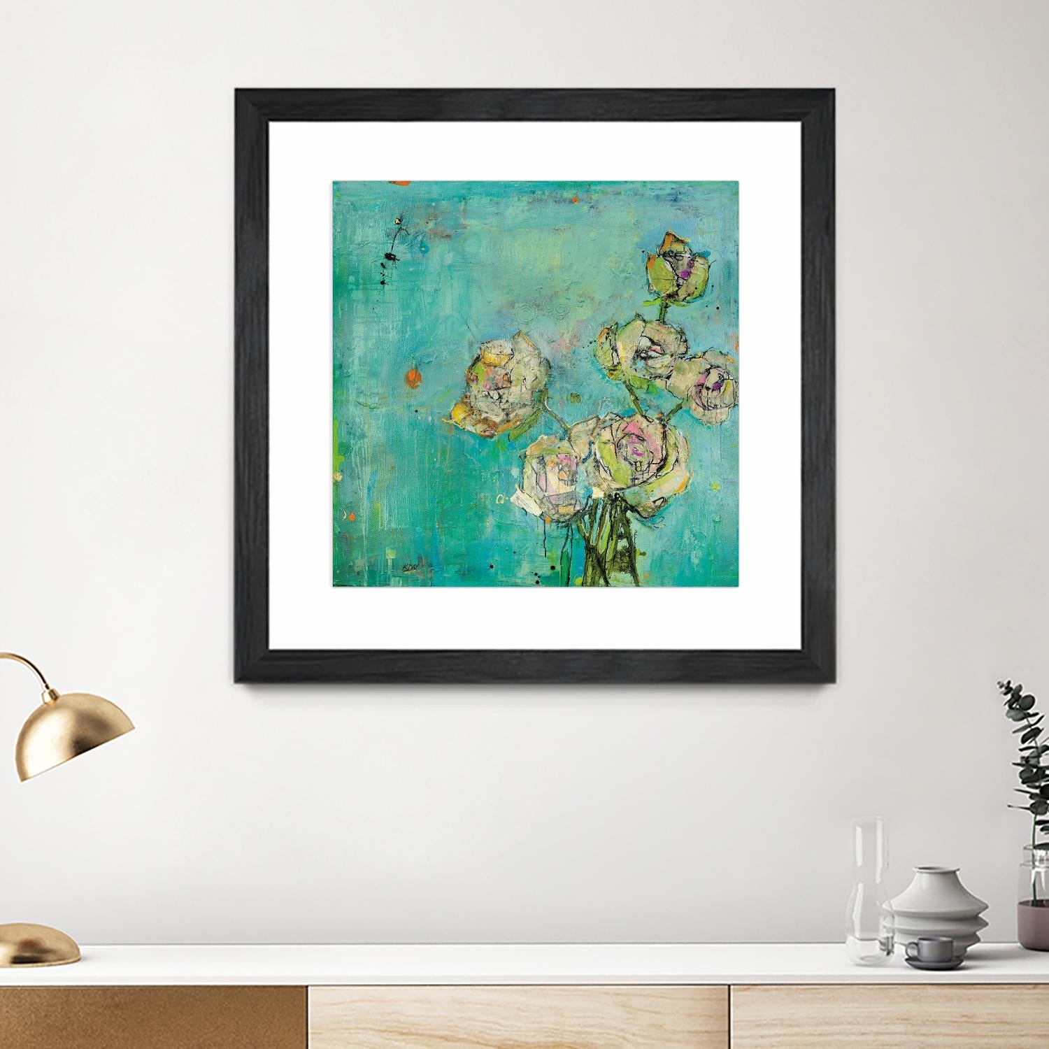 Effulgence by Kellie Day on GIANT ART - beige floral