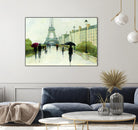 Eiffel in the Rain Marsala Umbrella by Avery Tillmon on GIANT ART - green everyday life