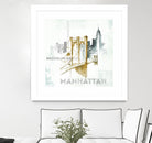 Brooklyn Bridge by Avery Tillmon on GIANT ART - grey city scene