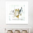 Brooklyn Bridge by Avery Tillmon on GIANT ART - grey city scene