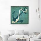 Nautical Anchor Blue by Ryan Fowler on GIANT ART - white nautical