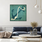 Nautical Anchor Blue by Ryan Fowler on GIANT ART - white nautical