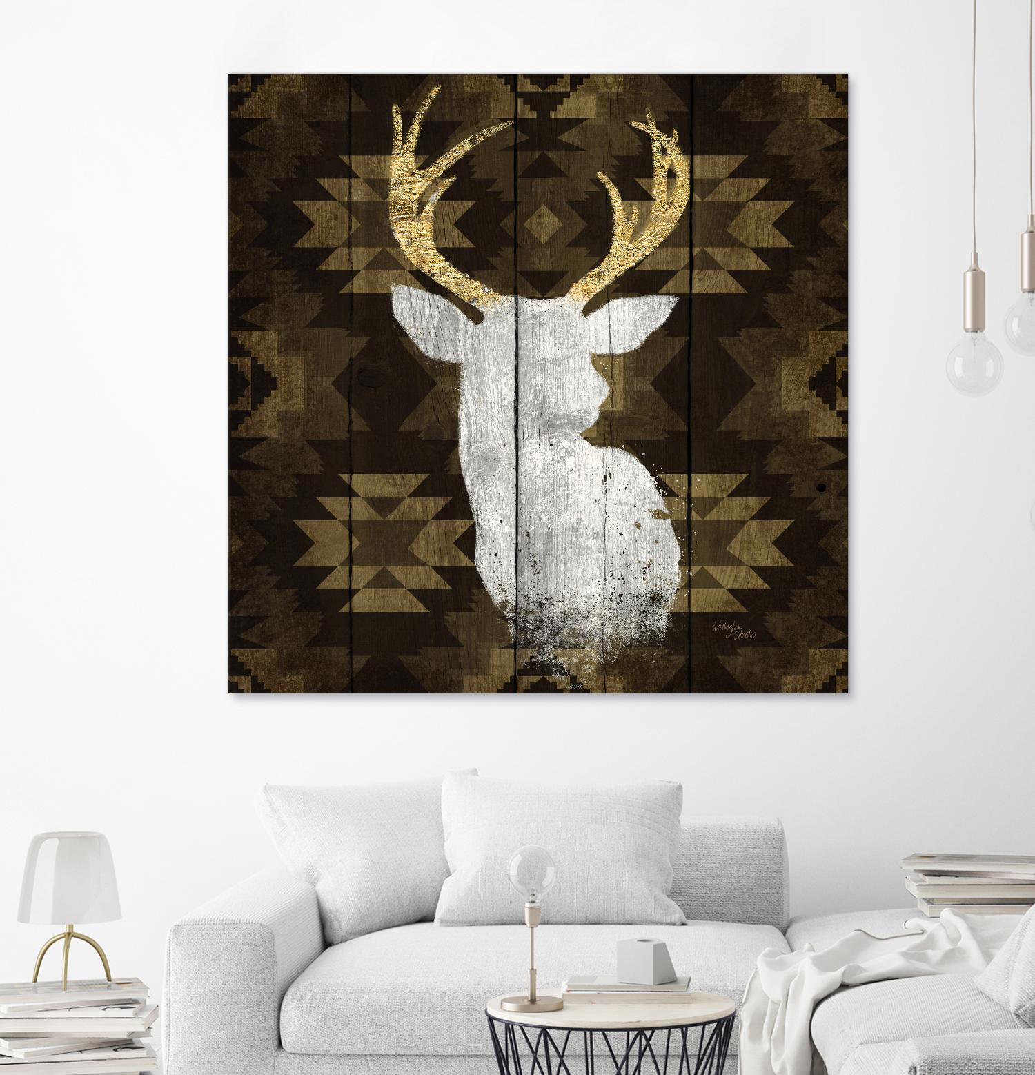 Precious Antlers II by Wellington Studio on GIANT ART - beige country look