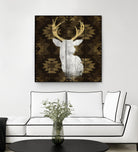Precious Antlers II by Wellington Studio on GIANT ART - beige country look