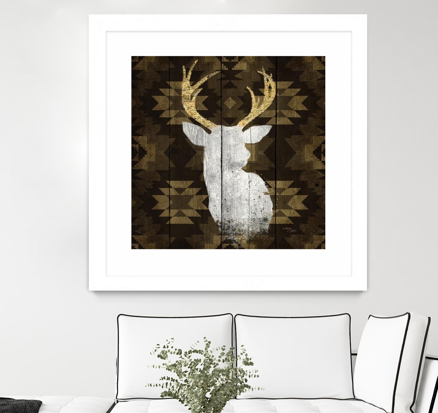 Precious Antlers II by Wellington Studio on GIANT ART - beige country look