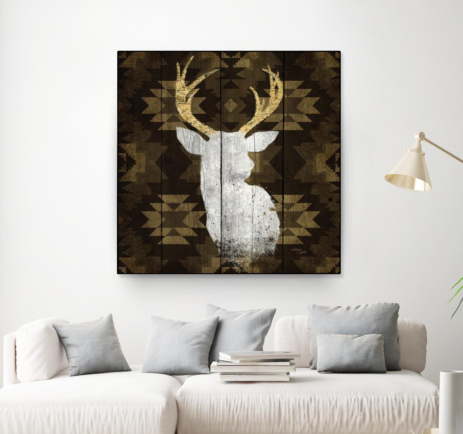Precious Antlers II by Wellington Studio on GIANT ART - beige country look