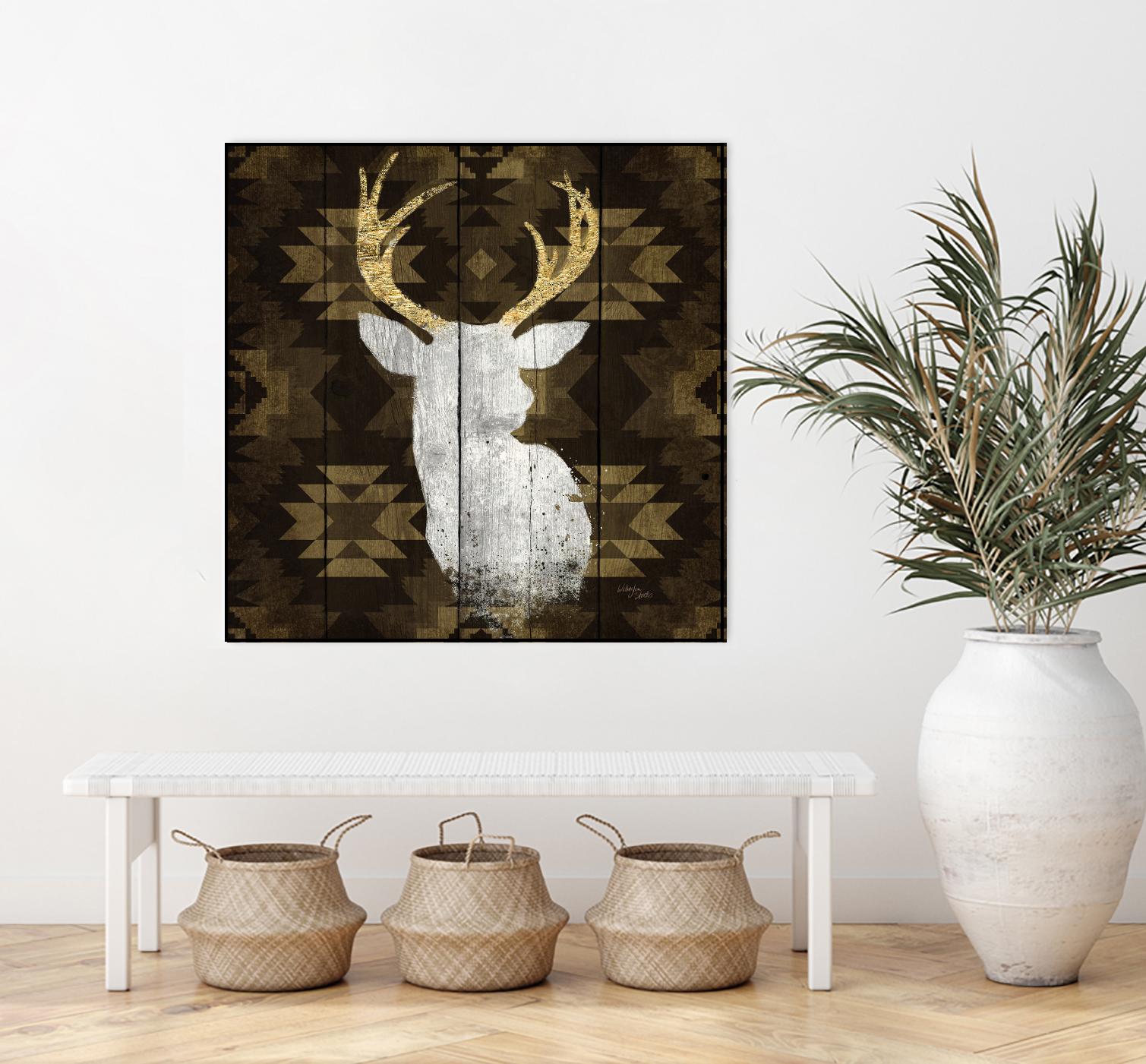 Precious Antlers II by Wellington Studio on GIANT ART - beige country look